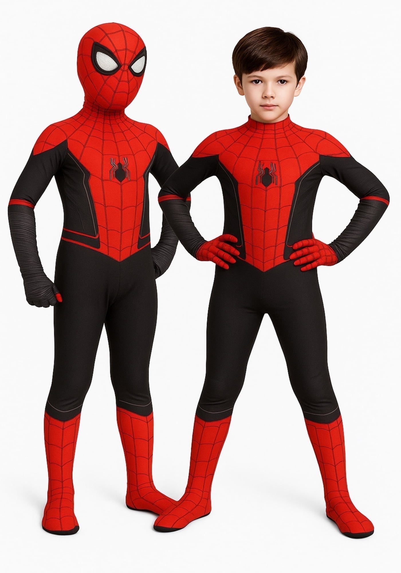 Wadan Kids Spiderman Suit, Halloween Jumpsuit 3D Style, Kids Party Best Gifts Nice Style Cosplay Bodysuit, Spandex Bodysuit